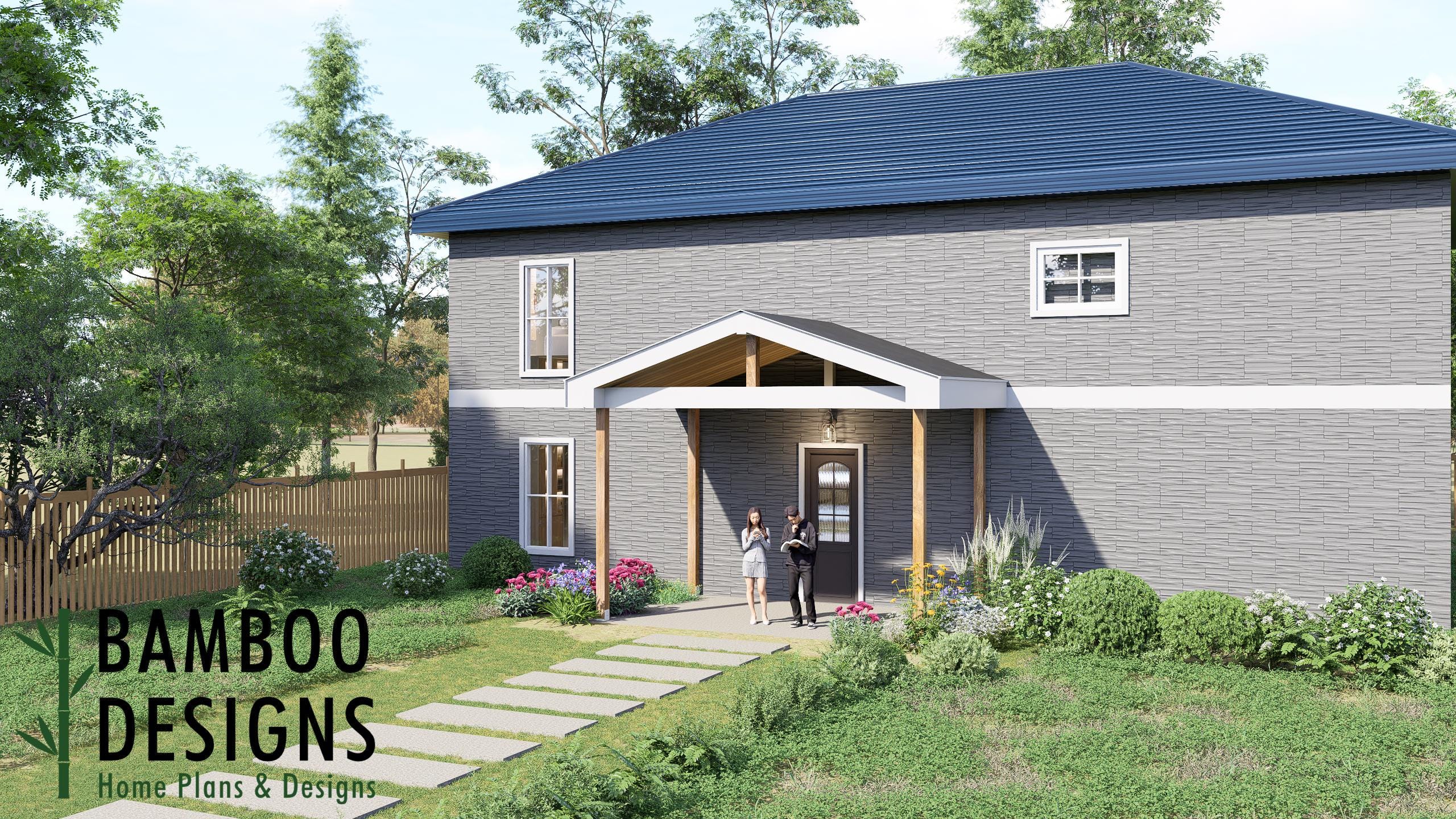 Image of Calabaza Porch Cover Plan - 10x16 Covered Patio Roof Design | DIY PDF Plans for Backyard Shade Structure