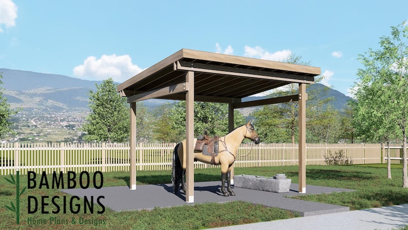 Spirit 12x12 Horse Paddock plan by Bamboo Designs