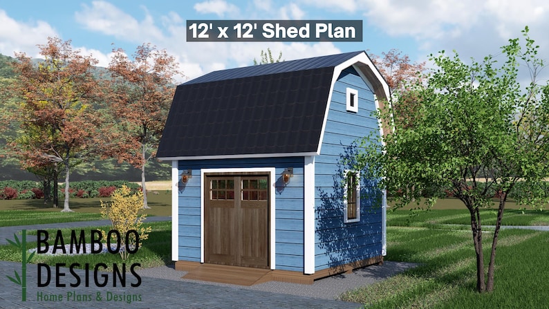 Palmer 12x12 Shed plan by Bamboo Designs