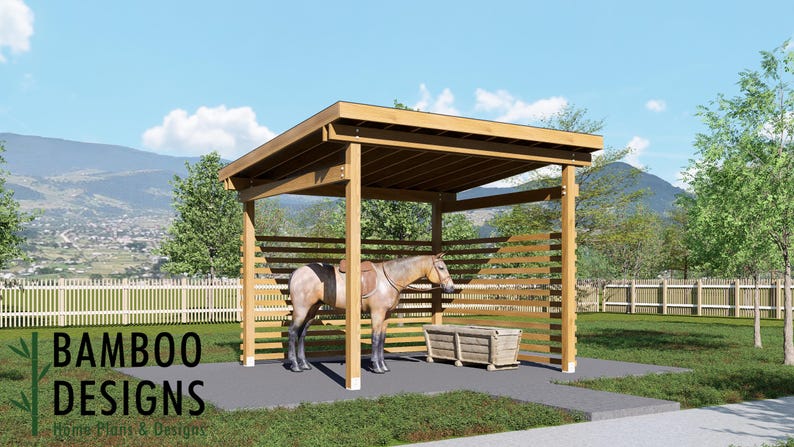 Belly 12x12 Horse Paddock plan by Bamboo Designs