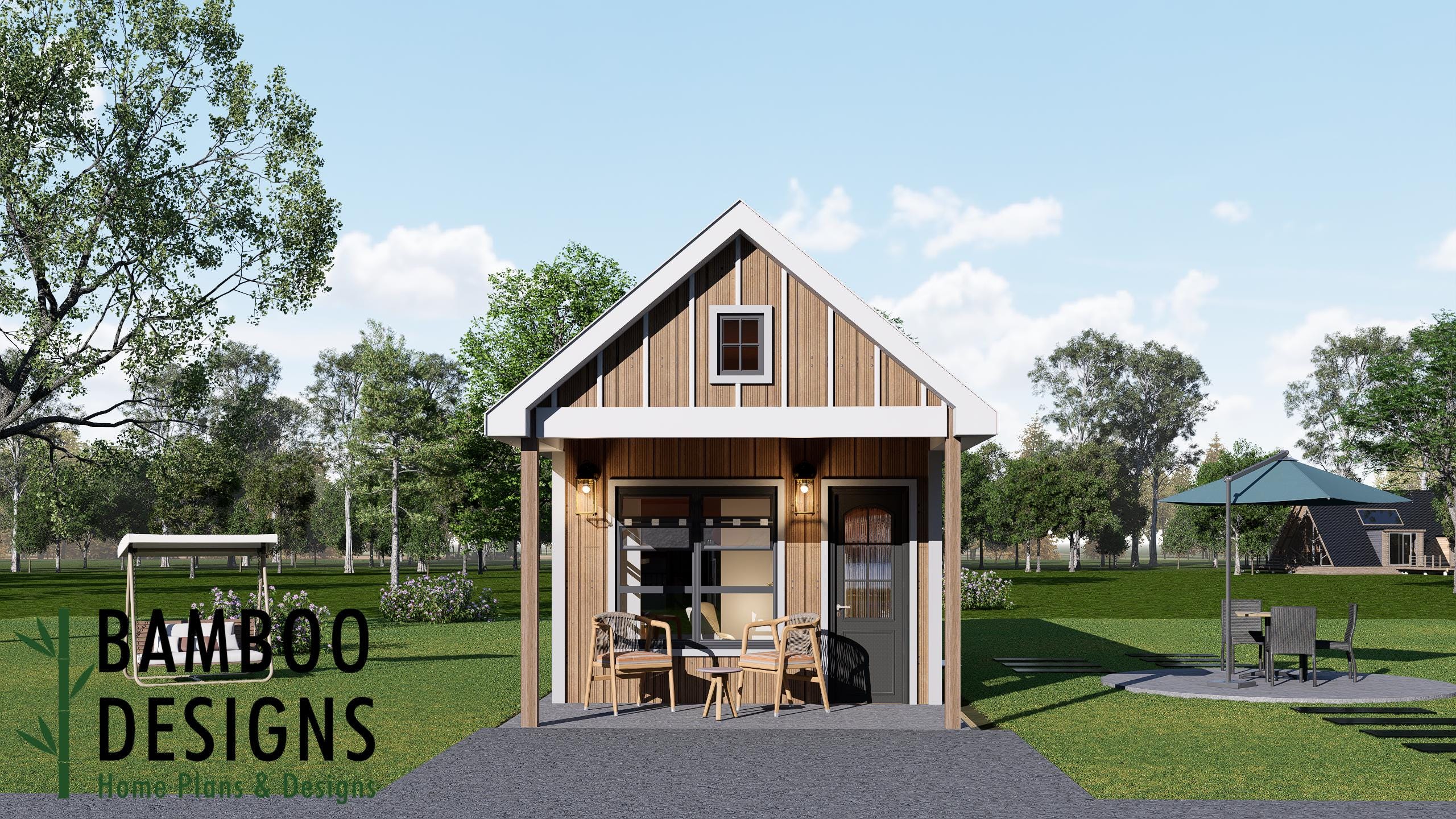 Haru Tiny Home Plan – 14x32 Modern Backyard ADU | DIY Tiny House