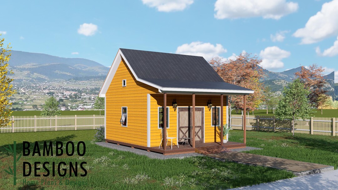 Mac 18x18 Porch Shed Plan — A Rustic Retreat With Classic Gable Roof ...
