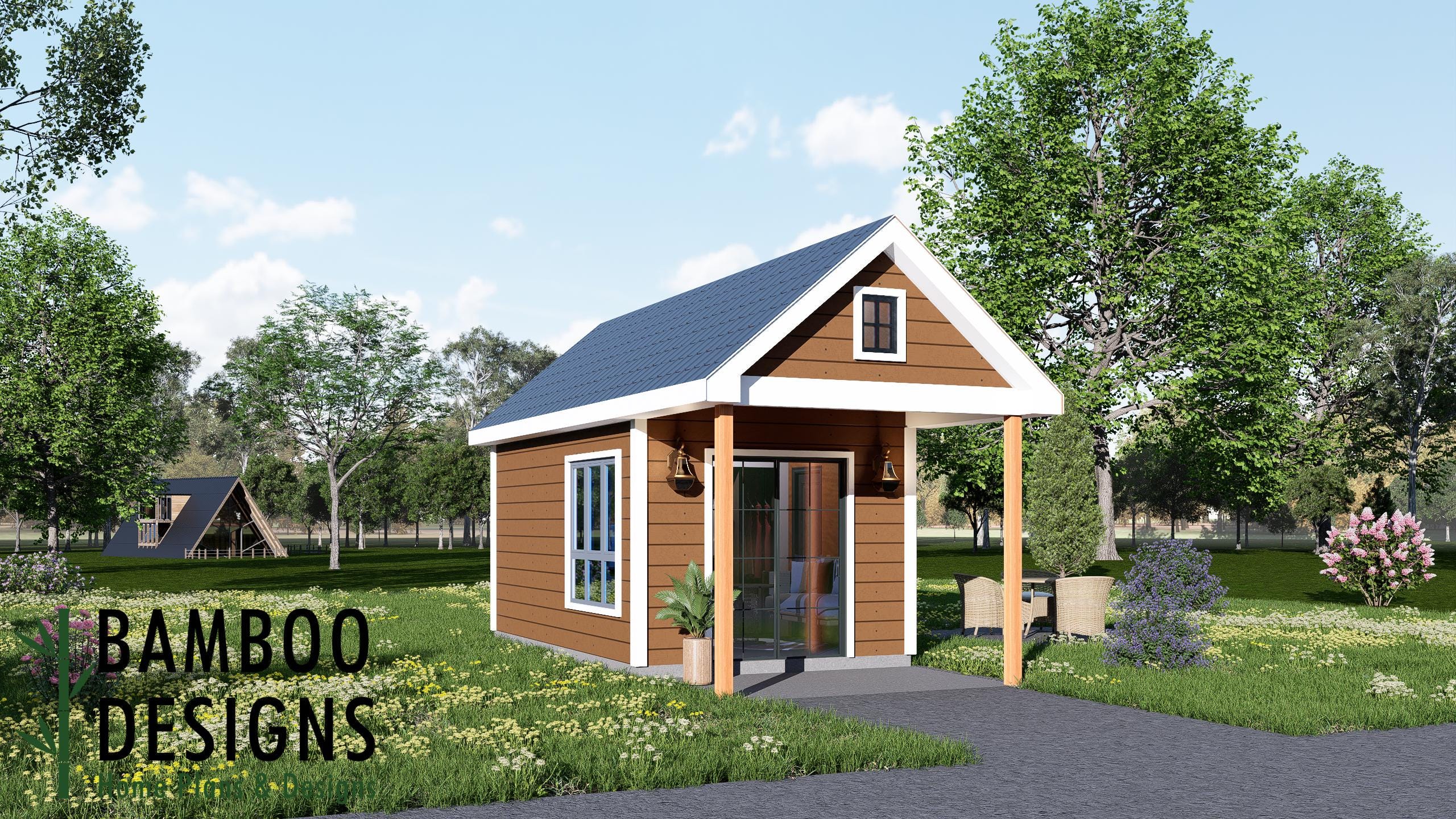 Image of Mei 12x20 Tiny Home Plan - Modern Compact Living with Timeless Style
