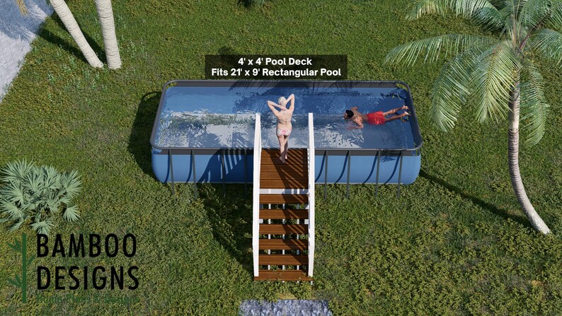 Tampa 21x9 Pool Deck plan by Bamboo Designs