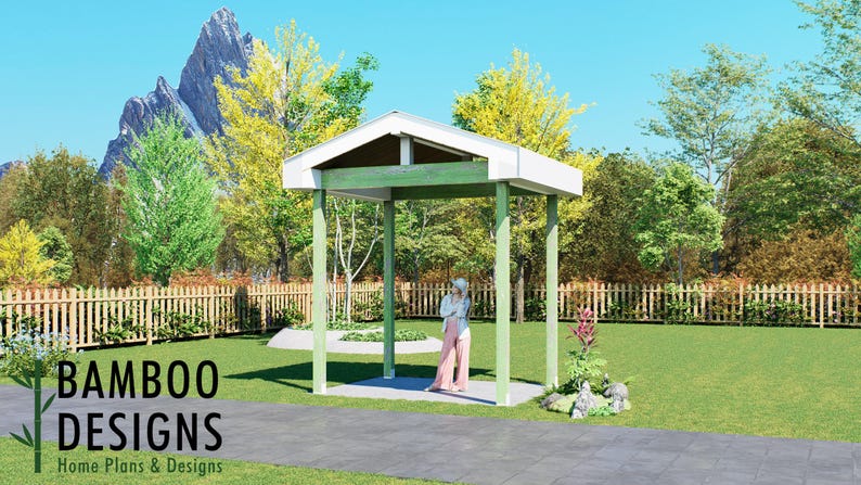 Warren 10x8 Pavilion plan by Bamboo Designs