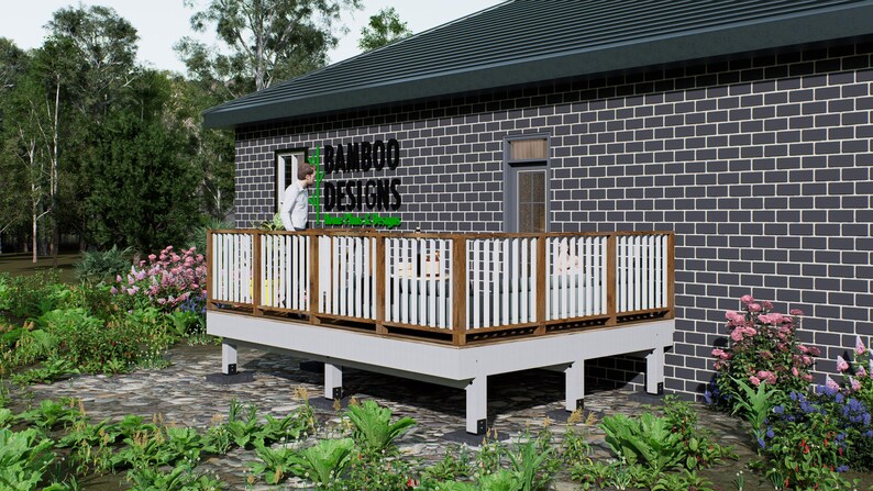 Nashville Backyard Deck · 12x16 plan by Bamboo Designs