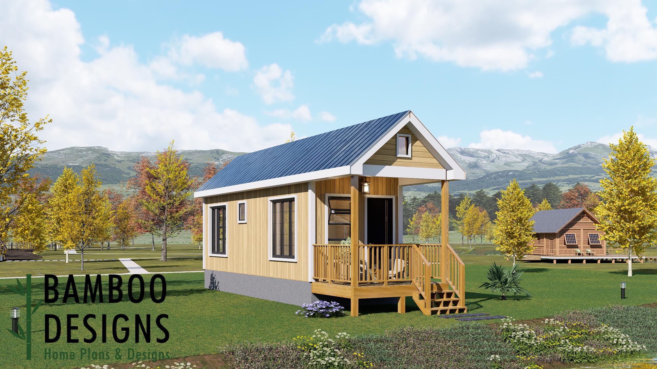 Image of Lumora Tiny Home - 10x30 Modern Backyard Living Space | DIY ADU & Compact Home Plan