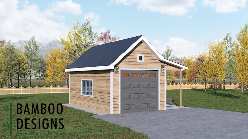 Gobi Garage Shed · 14x24 plan by Bamboo Designs
