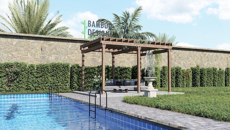 San Diego Breeze Pergola · 12x16 plan by Bamboo Designs