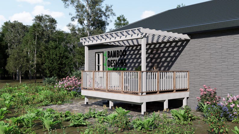 Waco Porch Deck · 12x16 plan by Bamboo Designs