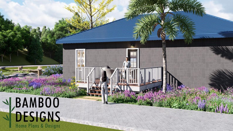 Norwood 14x16 Freestanding Deck plan by Bamboo Designs