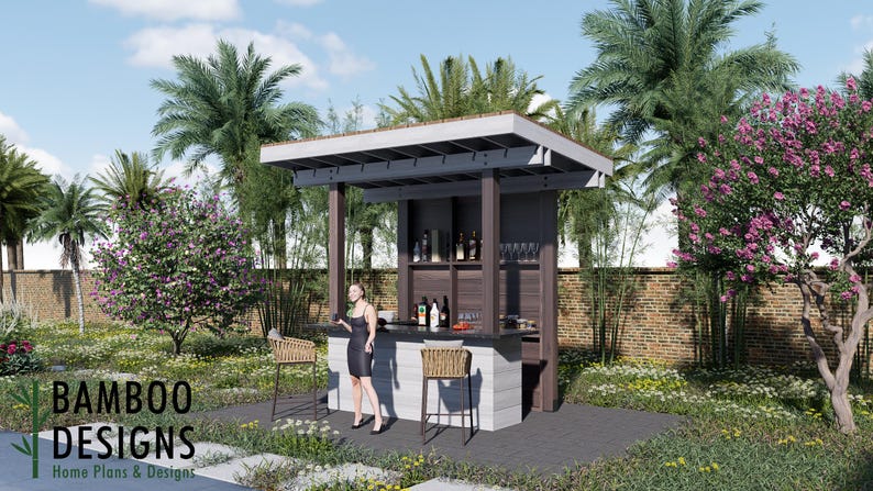 Caracas Outdoor Bar · 8x5 plan by Bamboo Designs