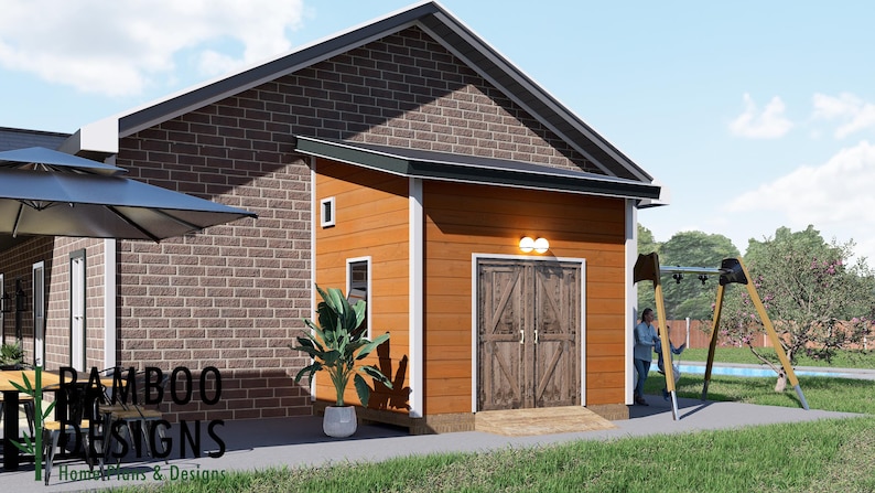 Saylor 10x16 Lean-To Shed plan by Bamboo Designs