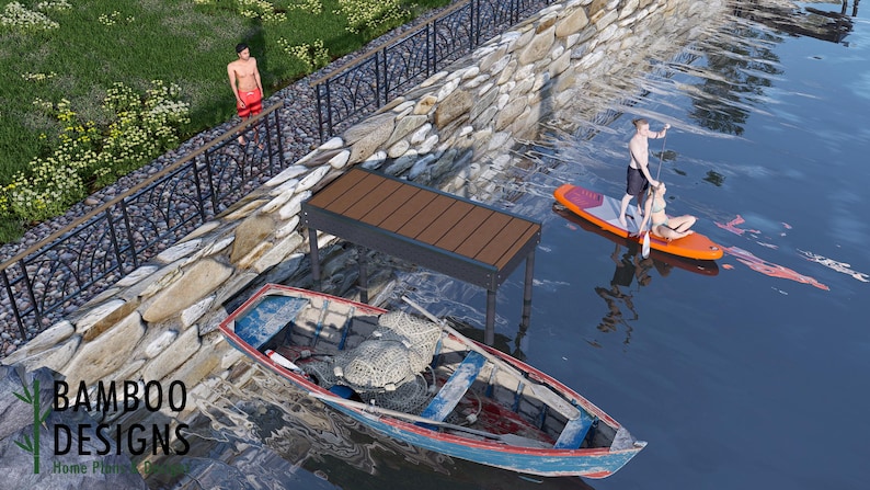 4x10 Micro Dock plan by Bamboo Designs