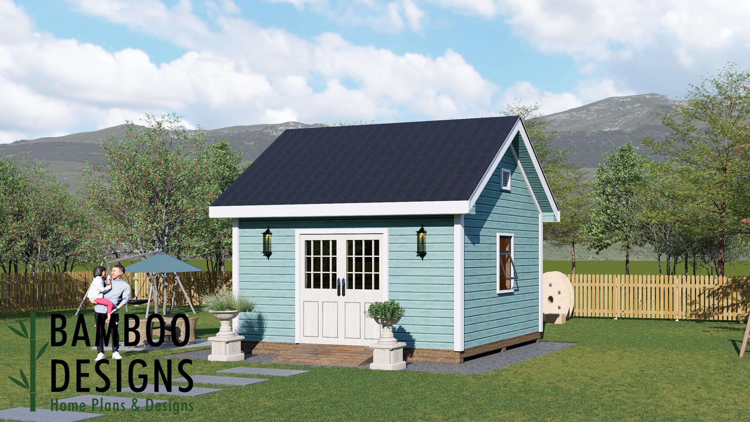Titan 12x16 Gable Roof Shed Plan – Premium Workshop, Studio, or