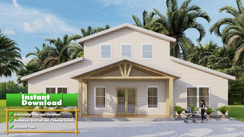 Wimberley Ridge Texas Barndominium plan by Bamboo Designs