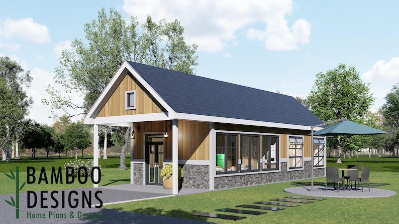 Sataki Tiny Home · 16x40 plan by Bamboo Designs