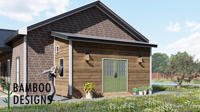 Ripley 8x20 Lean-To Shed plan by Bamboo Designs