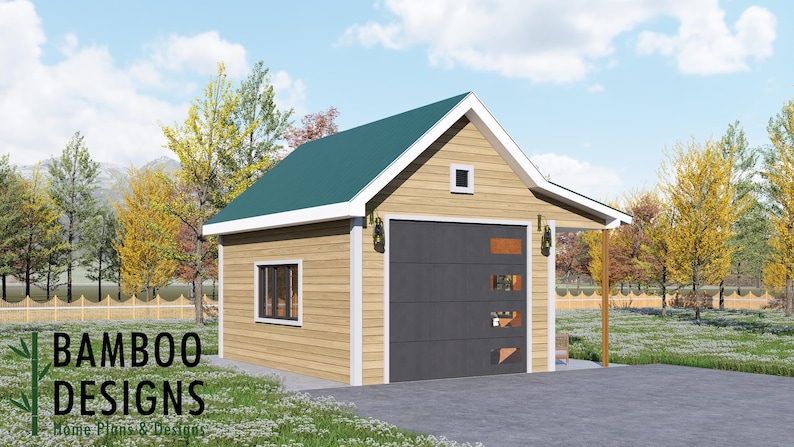 Sandhill Garage Shed · 14x20 plan by Bamboo Designs