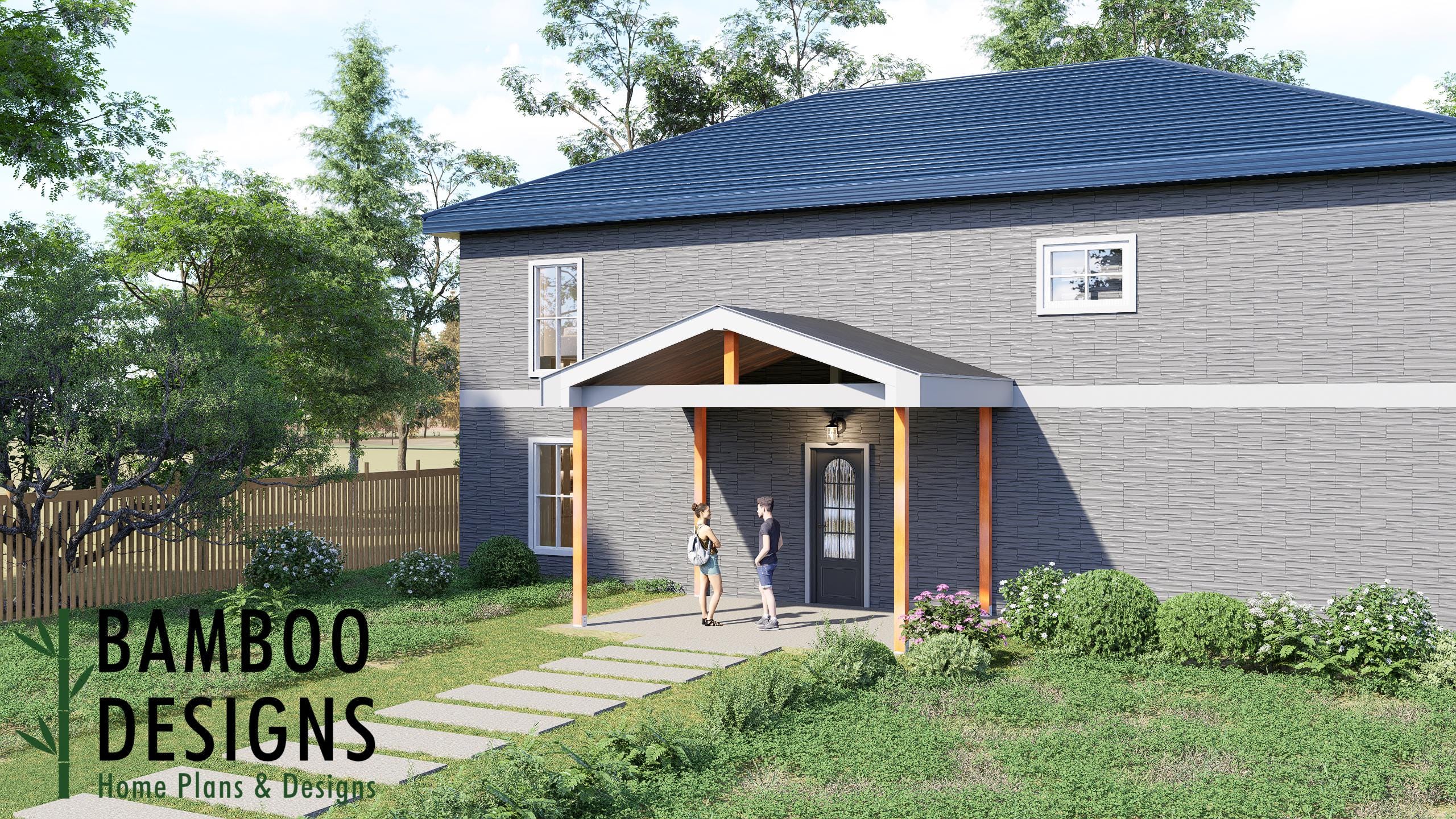 Image of Meadow Porch Cover Plan - 12x16 Modern Outdoor Roof Structure with Clean Lines | DIY PDF Plans