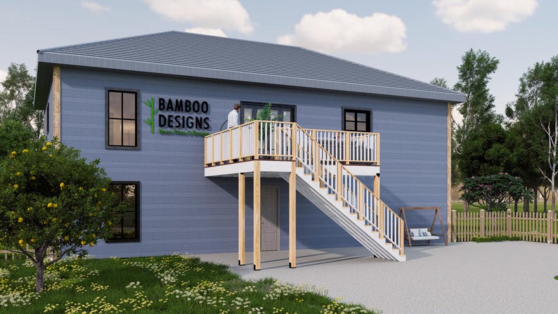 Destin 12x16 Balcony Deck plan by Bamboo Designs