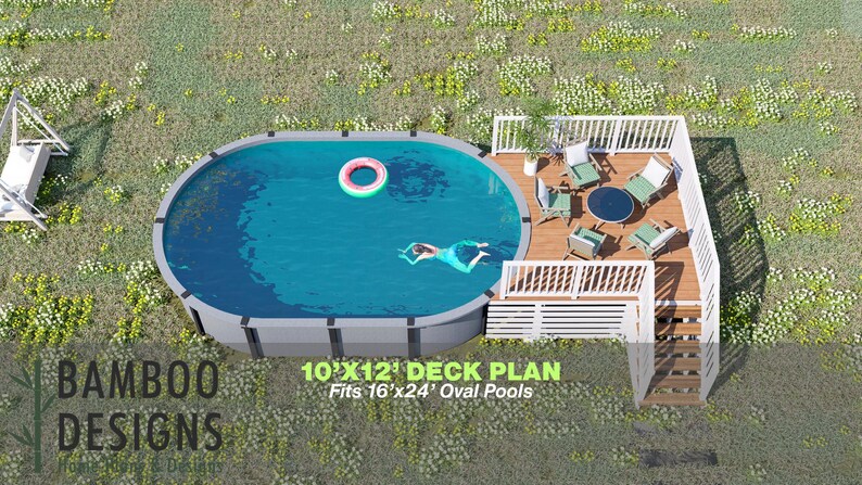 Koel Pool Deck · 10x12 plan by Bamboo Designs