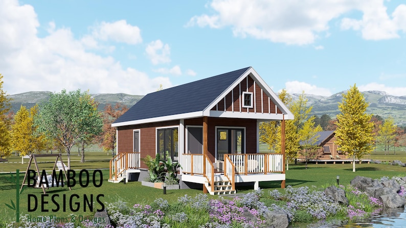 Yula Tiny Home · 16x32 plan by Bamboo Designs