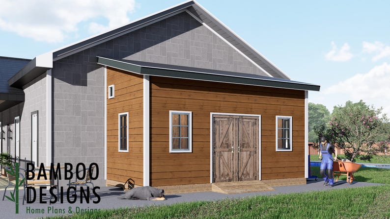 Forrest 10x20 Lean-To Shed plan by Bamboo Designs
