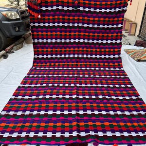 Oriental 6x10 Qashqai Handmade Area Kilim Rug- Afghan Fine Quality Vintage Dyes Kilim Rug- Unique Turkmen Kilim Rug- Tribal Rug- Hall Kilim