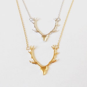 Antler Necklace Deer Antler Jewelry Reindeer Deer Antler Jewelry Country Wedding Gift Country girl