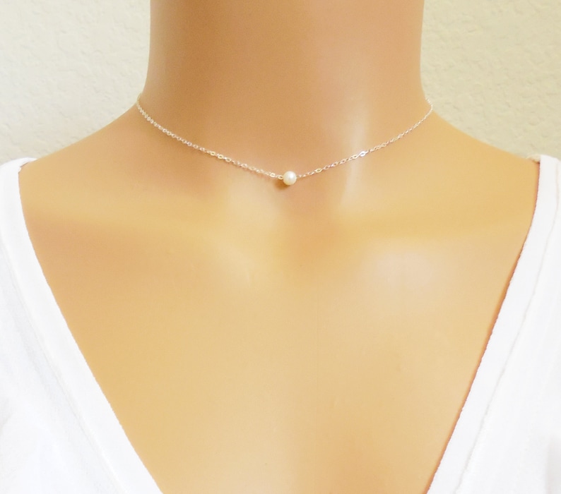 Real Pearl Necklace Choose 17 Pearls 14k Gold Fill Etsy