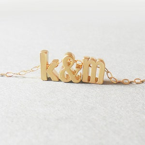 Initial necklace.Tiny gold Letter necklace Lowercase gold initial necklace Custom Bridal Personalized Bridesmaid Gift Wedding Graduation