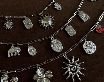 Build Your Own Custom Stainless Steel Charm Necklaces