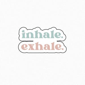 Adesivo Inspira ed Espira / Adesivo Salute Mentale / Adesivo Respira