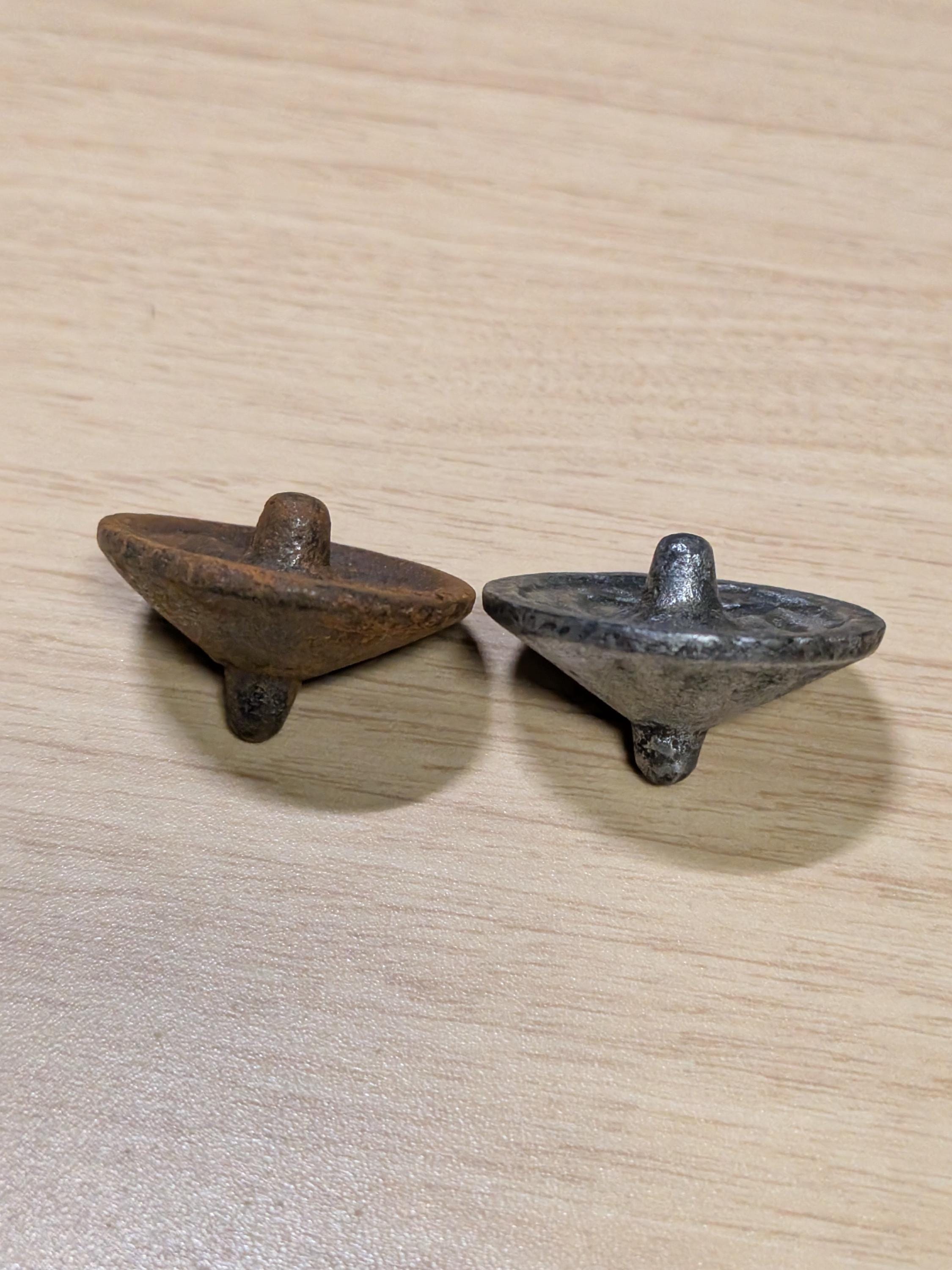 ベーゴマ　鋳物　金属製六角形　コマ　貴重　レア　昭和レトロ　日本製 アンティークベーゴマセット｜戦前の日本製鉄製コマ｜希少コレクターズ