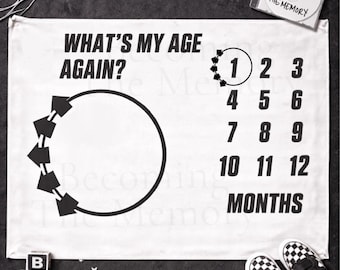 Manta de hitos del bebé ¿Cuál es mi edad de nuevo?