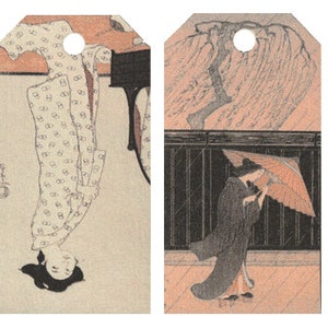 12 Shipping (Gift) Tags Bijin 34