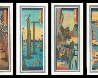 4 Blank Enlongated Cards Landscapes 30