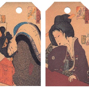 12 Shipping (Gift) Tags Bijin023