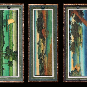 3 Landscape Bookmarks by Hasui bmls020