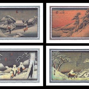 4 Blank Greeting Cards Landscapes 011