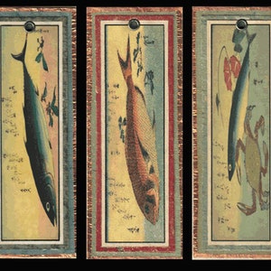 3 Bookmarks Fish & Sea Creatures 005