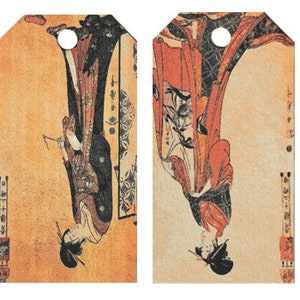 12 Shipping (Gift) Tags Bijin (Women) 33