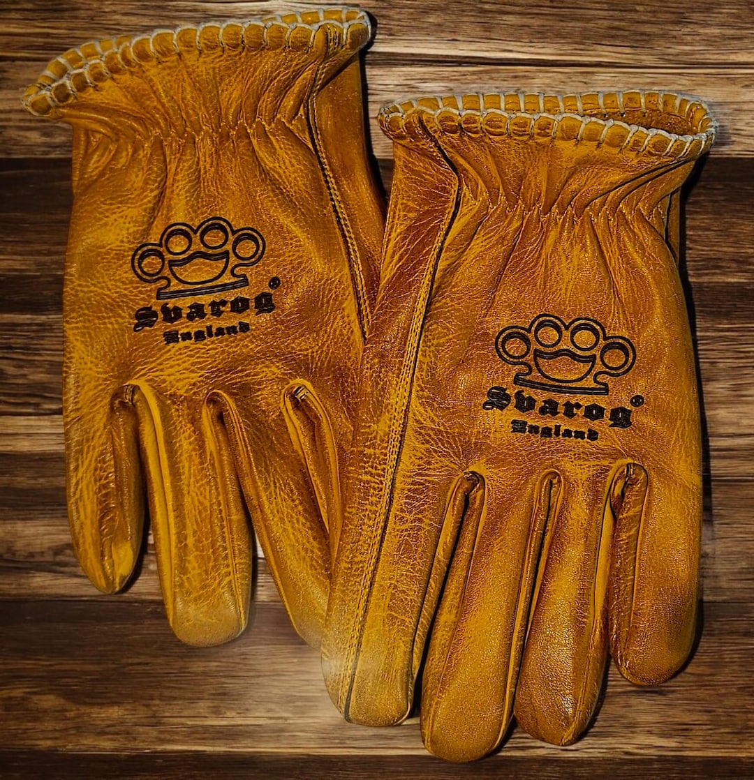 SVAROG MOTORRAD BIKER SCHAFTE HANDSCHUHE OLDSCHOOL Harley