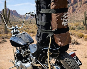Svarog England large sissybar luggage chopper motorcycle cruiser harley davidson Bag