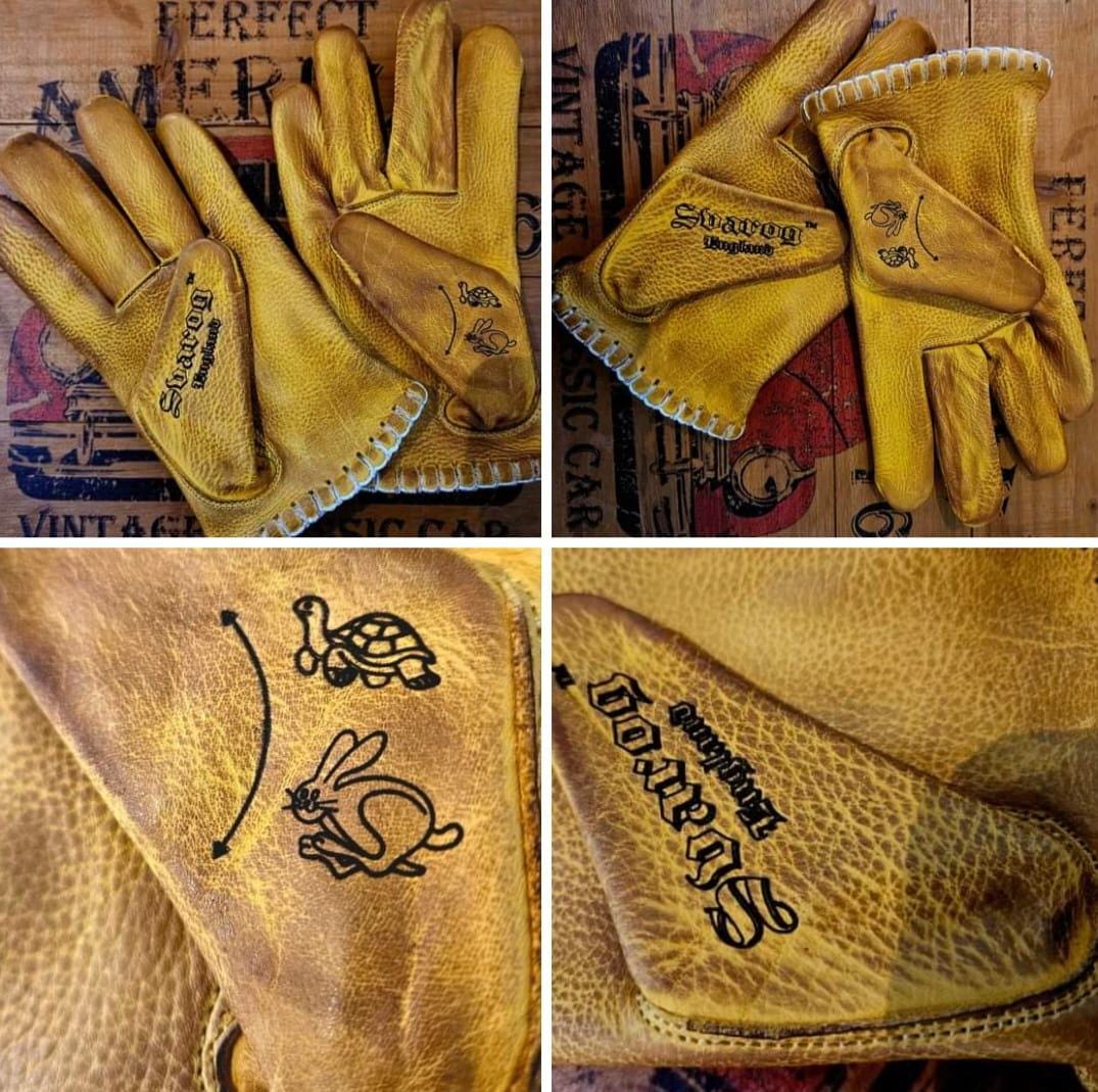 希少！BRATSTYLE×MOTOSTUKA NEW! Motostuka x Bratstyle leather gloves / Vintage limited