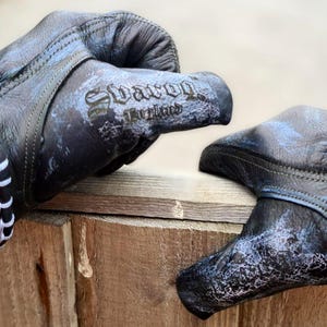 Gants Motard Cuir Svarog 'Shanks' - Style Oldschool Harley, Chopper - Fait Main En Angleterre - Neuf Avec étiquettes