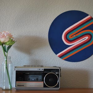 Painted Vinyl Record hand painted vinyl custom vinyl record art indie decor aesthetic vinyl record vinyl record wall art retro wall decor