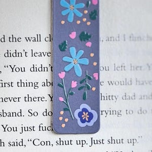 Floral Magnetic Bookmarks | Cute Book Lover Gift | Planner and Journal Accessories | Strong Page Holders for Readers and Students
