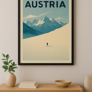 Vintage Ski Poster Austria